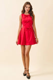 Fit & Flare Bow Dress - Greige Goods