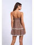 Smocked Swing Mini Dress - Greige Goods