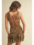 Leopard Tiered Mini Dress