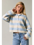 Blue Skies Striped Cardigan