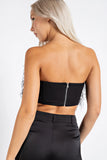 Feather Bandeau Top - Greige Goods