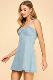 Denim Bustier Mini