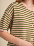 Pretty In Stripes Cardigan - Greige Goods