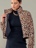 Leopard Print Puffer Jacket