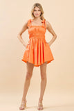 Ruched Bodice Tie Strap Mini - Greige Goods