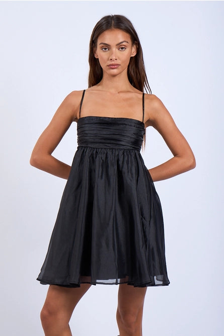 Sheer Layered Swing Dress