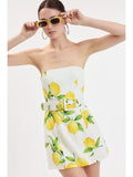 Lemon Fit-in Mini Dress - Greige Goods