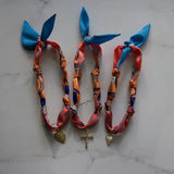 Cross Charm Scarf - Greige Goods