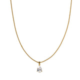 The Pear Pendant Necklace - Greige Goods