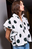 Ruffle Polka-Dot Top - Greige Goods