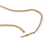 Gold Baguette Tennis Necklace - Greige Goods