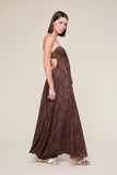 Floral Embossed Maxi Dress