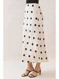 Polka Dot Maxi Skirt - Greige Goods