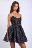 Polka Dot Strapless Mini