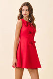 Fit & Flare Bow Dress - Greige Goods