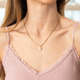 Gold Chain Pearl Necklace - Greige Goods