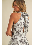 Halter Tiered Maxi Dress - Greige Goods
