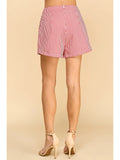 Striped Tailored Shorts - Greige Goods