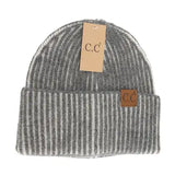 Contrasting Striped Beanie