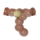 Western Studded Circular Belt - Greige Goods