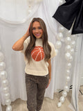 Basketball Sleeveless Sweater - Greige Goods