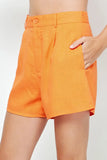 Textured Linen Shorts - Greige Goods
