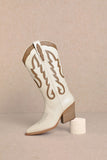 Ida Boot - White - Greige Goods