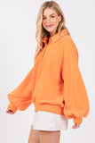 Snap Collared Sweatshirt