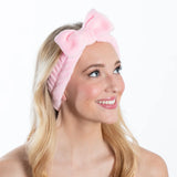 Plush Bow Spa Headband