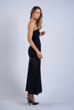 See-Through Ruched Tube Midi - Greige Goods