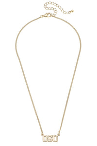 OSU Varsity Outline Necklace