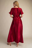 Front Pintuck Maxi Dress