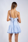 Checker Crossed Back Mini - Greige Goods