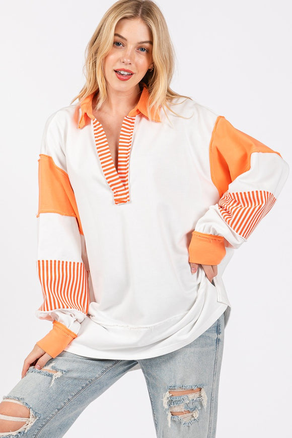 Varsity Stripe Pullover