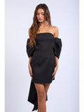 Off-Shoulder Bow Mini - Greige Goods