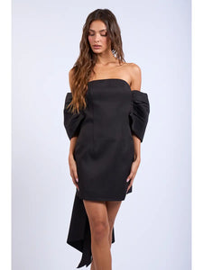 Off-Shoulder Bow Mini - Greige Goods