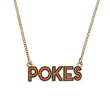 OSU Outline Enamel Necklace