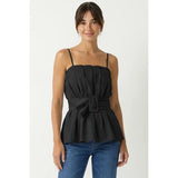 The Sutton Buckle Tank - Greige Goods