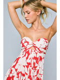 Ruched Twisted Bust Maxi