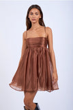 Sheer Layered Swing Dress