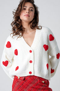 Heart Knit Cardigan