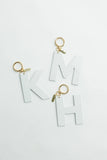 Kate White Initial Bag Charm - Greige Goods