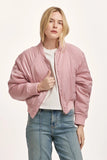 Samaria Satin Bomber Jacket