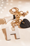 Kate White Initial Bag Charm - Greige Goods