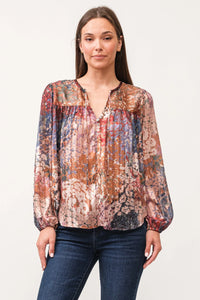 Alessia V-Neck LS Blouse