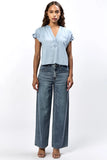 Julia Relax Fit Blouse - Greige Goods