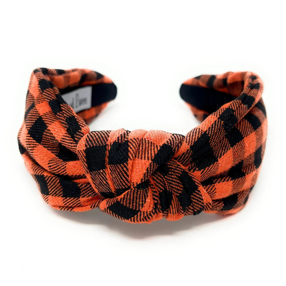 Plaid Knot Headband