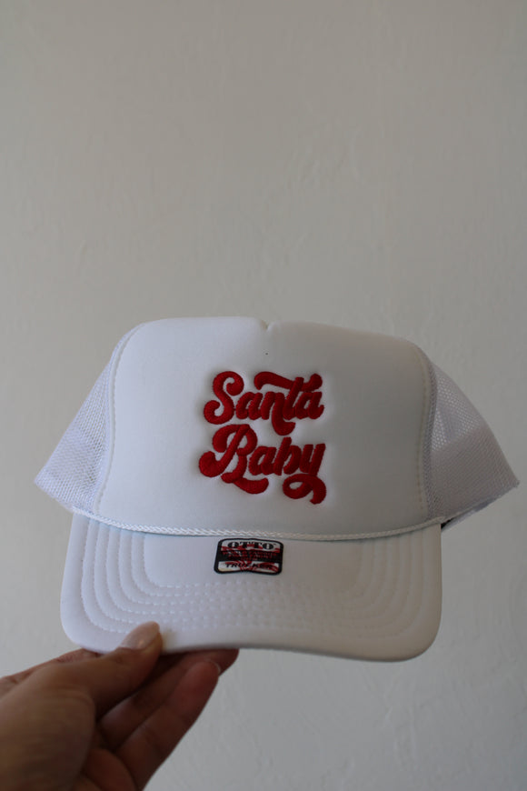 Santa Baby Trucker Hat - Greige Goods