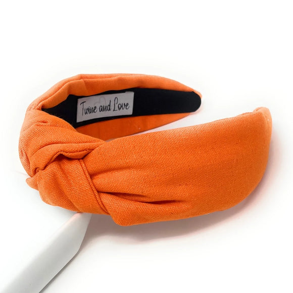 Orange Knotted Headband