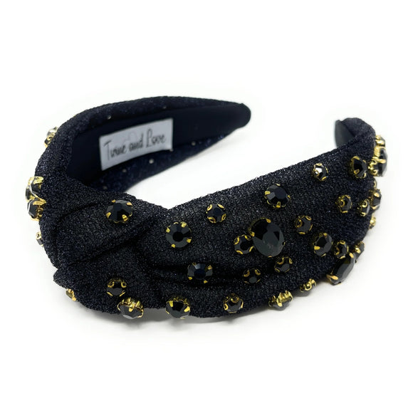 Shimmer Jeweled Headband - Greige Goods